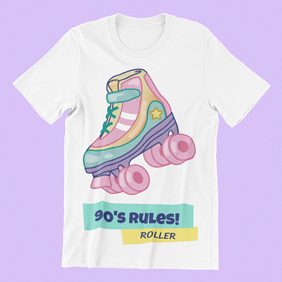 T-SHIRT---ROLLER [RETRO] design geek graphic illustration logo photoshop retro roller derby skate t shirt t shirt design t shirt illustration vintage