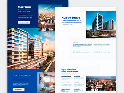 Real Estate Landing Page blue clean design landing page real estate real estate agency real estate branding website website concept