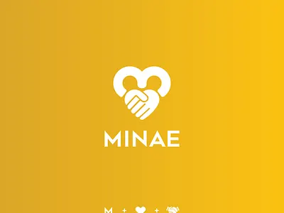 Minae branding charity children design family flat icon illustration illustrator logo logo design logodesign