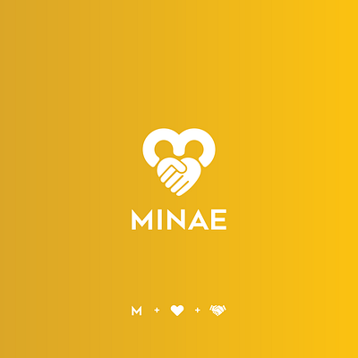 Minae branding charity children design family flat icon illustration illustrator logo logo design logodesign