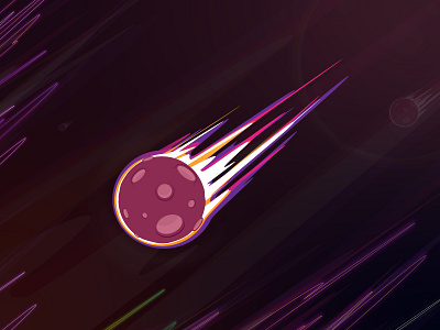 ☄️Meteorite graphic design illustration illustrator meteorite space vector