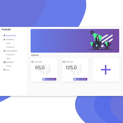 PubLab - Gerenciador de bares design illustration typography ui ux web website