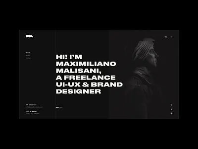 My own website black black and white designer designer portfolio portfolio ui user experience user interface user interface design ux web web design