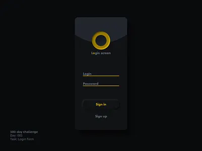 001 - Login form #DailyUI apple daily 100 challenge dailyui design free freebie giveaway ios iphone mobile mobile app mobile app design modern neomorphism trend ui ux