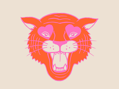 Neon Tiger illustration neon tiger