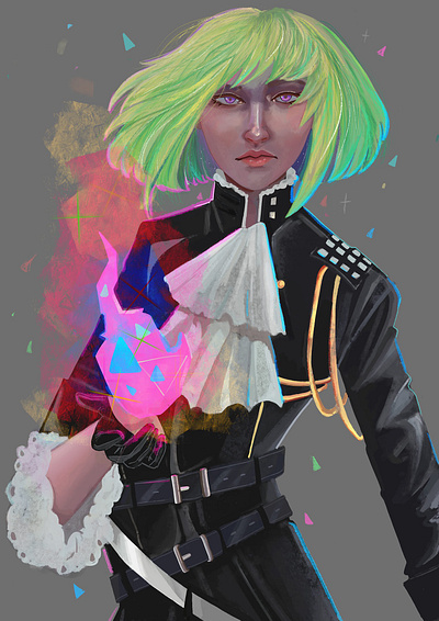 Lio art digital art fanart illustration mangaart promare