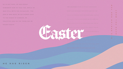 Easter branding design illustration layout design typography