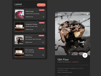 WonUpIt Rewards mobile ui ux