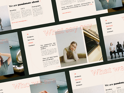 AZ studio design desktop fashion laptop minimalist modern photographer ui uiux ux