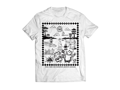 Lagniappe Records Swamp Party Tshirt animals doodle drawing illustration louisiana record shop records swamp tshirt vinyl