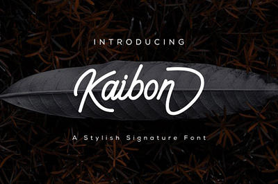 Kaibon - Free Signature Font font fonts free download free font free fonts freebies freefont typeface typography