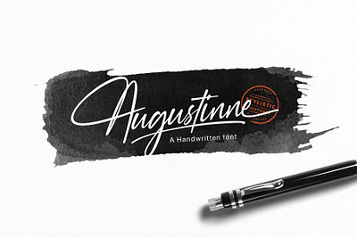 Augustinne Free Handwritten Font font fonts free download free font free fonts freebies freefont type typeface typography