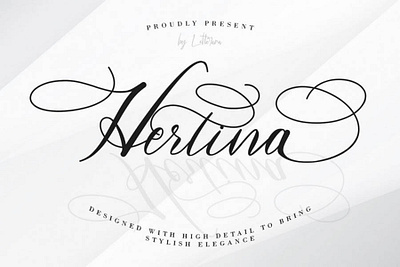 Hertina Free Calligraphy Font font font family free font free fonts freebie freebies typeface typefaces typogaphy typography