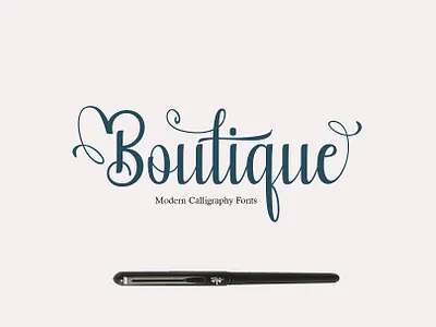 Boutique Free Calligraphy Font font font awesome font design font family fonts free font free fonts freebie freebies typography
