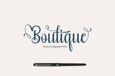 Boutique Free Calligraphy Font font font awesome font design font family fonts free font free fonts freebie freebies typography