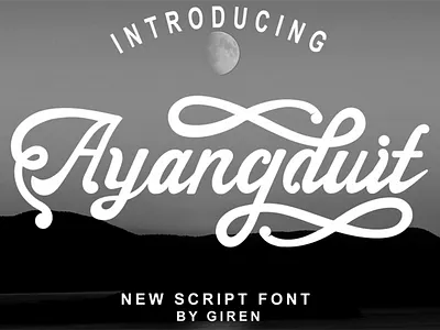 Ayangduit Script Font font font design font family fonts free font free fonts freebie freebies typography