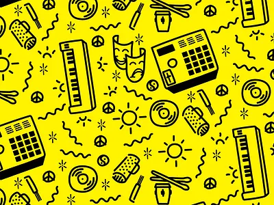 americano label letterhead background doodle illustration music wallpaper