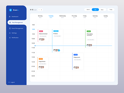 Event Management App Calendar adobe xd appointment calendar calendar app calendar design calendar ui clean design event event app event management events management app minimal shedule ui ux