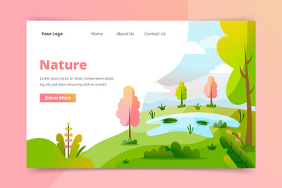 Nature app art branding design digital icon illustration illustrator ui web