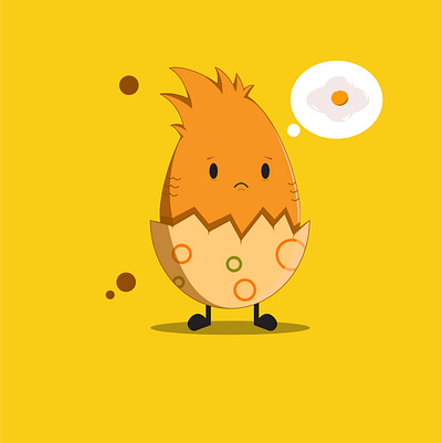 crack the egg ai animation branding design flat icon illustration illustrator logo monster