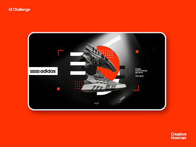 30 Days UI Challenge #001 adidas homepage landing page design landingpage shoes sports ui uichallenge uidesign uiux user interface design userinterface ux webdesign website homepage