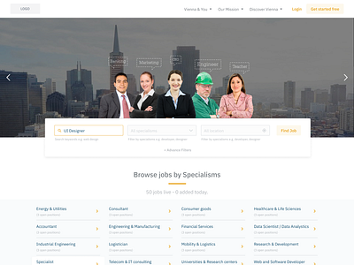 Job Portal Redesign design redesign ui user experience design user interface design web deisgn