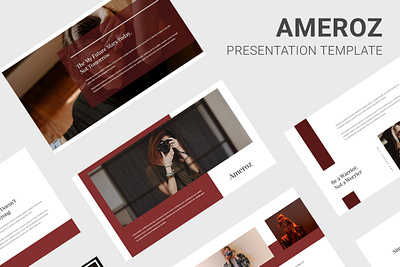 Ameroz - Model Photography Proposal Presentation Template beauty creative elegant fashion glamour google slides hairstyle keynote keynote template lifestyle lookbook luxury model photographer photography portrait powerpoint powerpoint template studio style