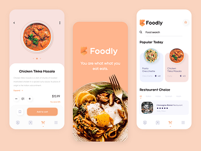 Food Service App - Summary app app design application clean design ecommerce food app interactive design interface design ios iphone minimal mobile screen ui uidesign user interaction user interface ux uxdesign