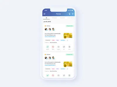 Social Media Marketing App UI Design app design application beauty blogger branding clean clean design design design concept designconcept ios app design ui uidesign ux uxdesign