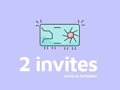 2 Dribbble invites dribbble dribbble best shot dribbble invitation dribbble invite graphic card invitation invitation card invitation design invitation set invitations invite invite design invite giveaway invites invites giveaway welcome