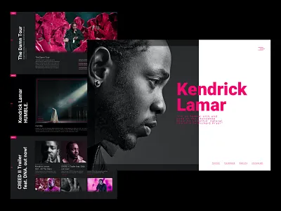 Homepage One pager music onepage ux web page