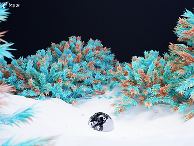 Finders Keepers. 3d 3d art 3d artist album art blender bush bushes cover art cover design cycles design gems glass music render silver trees