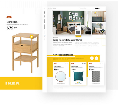 IKEA 2020 Concept bedroom design earth tones earthy ecommerce furniture furniture website green ikea interface interface design natural shopping ui ux user experience user interface ux web design website wood