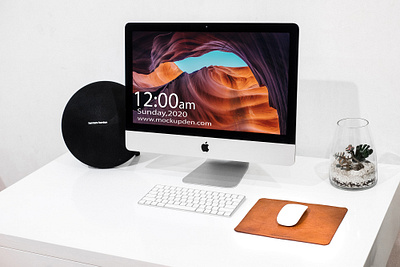 Free iMac Mockup PSD Template free mock up