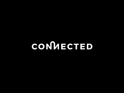 Connected Logo branding company connect connection design logo logo concept logo design logomark logotype minimal startup tech typography