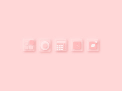 UI Neumorphism clean design dribbble icon illustration neumorphic neumorphism pink ui