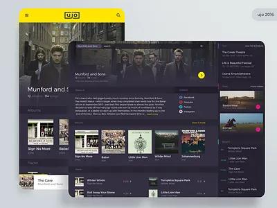 UjoMusic - 2016 blockchain branding icon logo ui ux webapps website