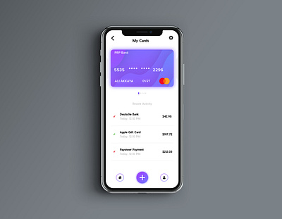 Digital Bank App app design bank app credit card design digitalart illustration mastercard mobile mobile app purple ui ui design