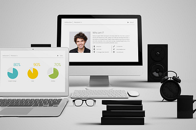 Personal CV Powerpoint Template chart clean cv elegant minimal personal powerpoint powerpoint template resume resume cv template
