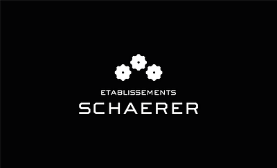 Etablissements Schaerer • full rebranding bolts branding drilling gear icon industry logo logo design logotype mechanical mechanics minimalism minimalist logo monospace font nut rebranding touring typography wheels