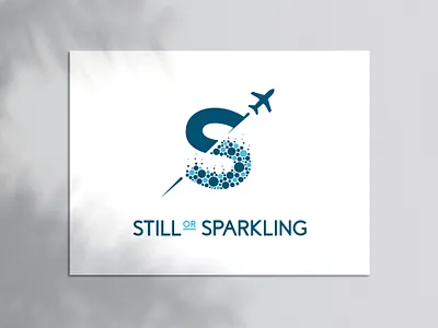 Still or Sparkling - Logo Design bubble clean letterlogo lettertype logo logo design logodesign logotype logotype design logotypedesign minimal minimalist modern modern logo plane travel travel agency traveling typography unique