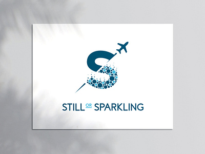 Still or Sparkling - Logo Design bubble clean letterlogo lettertype logo logo design logodesign logotype logotype design logotypedesign minimal minimalist modern modern logo plane travel travel agency traveling typography unique