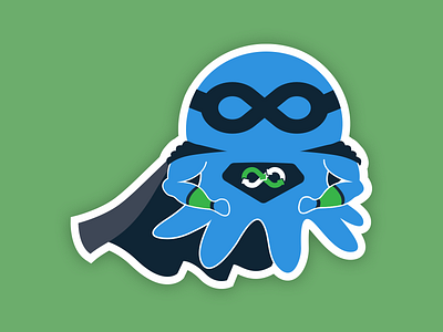 DevOps Superhero sticker design graphic design illustration sticker