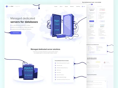 "Servers Zend" - Creation Web Page colors concept interface promo promotion servers ui uiux uiuxdesign webdesign webpagedesign website