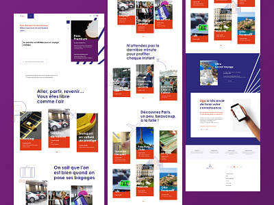 Aéroport de Paris - Landing page airport design interface layout minimal ui user interface userinterface ux webdesign website