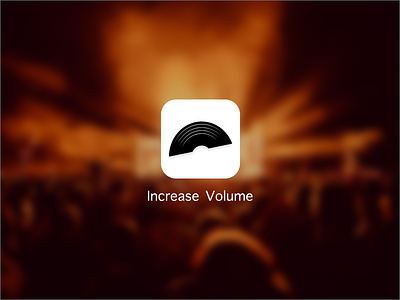 Increase Volume App Icon brand branding design flat identity illustration illustrator lettering logo type typography