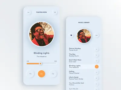 Light mode app design music music app