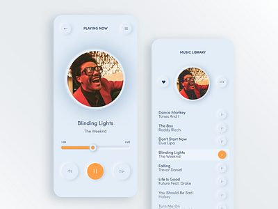 Light mode app design music music app