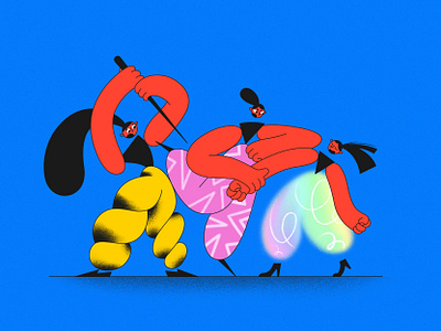 Funny fight! character character design design illustration product ui webdesign