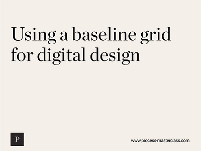 Using a baseline grid typogaphy web web design